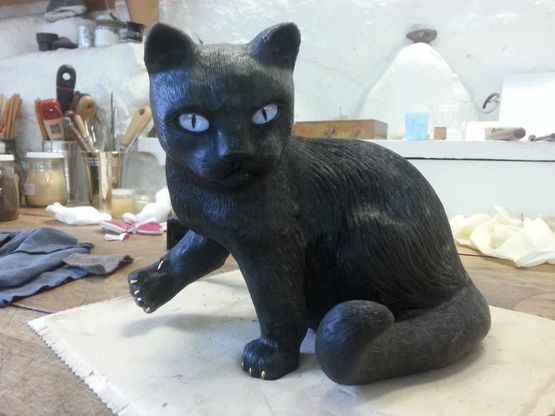 Chat Obsidienne - ATELIER WHITE